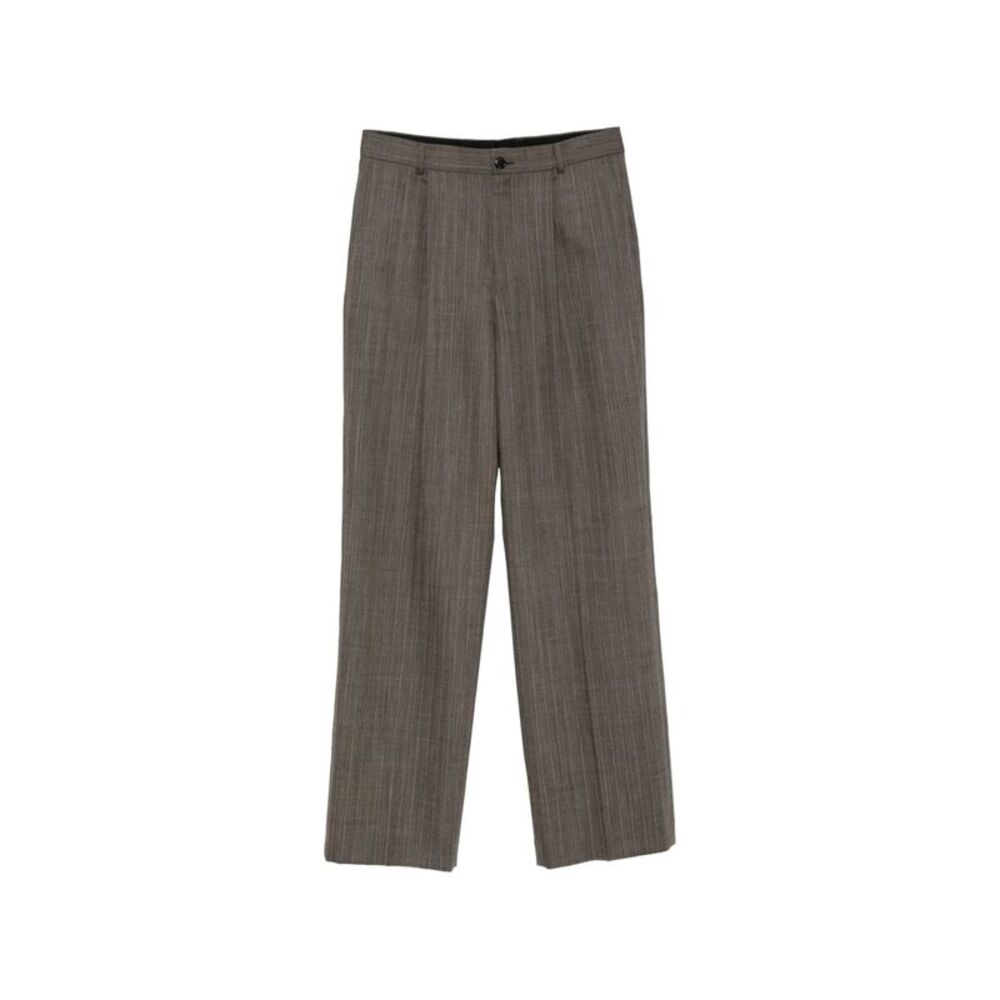 Dries Van Noten Grey Trousers - Wide-Leg Trousers Men